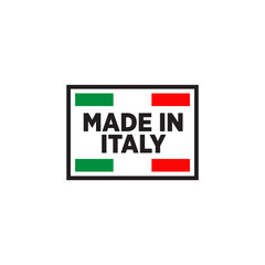 Italian product emblem logo design template