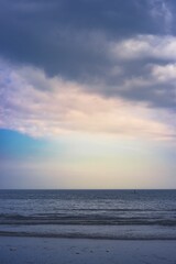 sunset over the sea