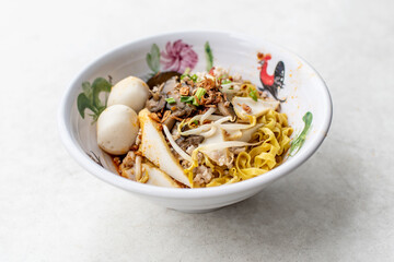 Minced Meat Noodles - Bak Chor Mee