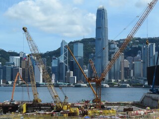 Fototapeta na wymiar Views Across Hong Kong's Iconic Cityscape