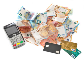 card terminal in studio