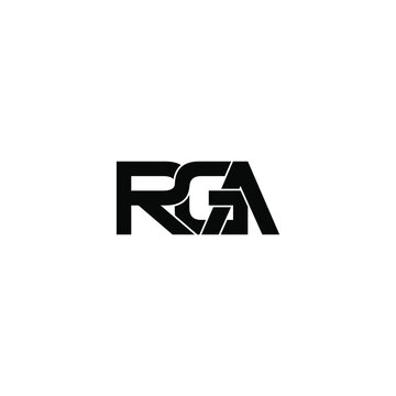 rga letter original monogram logo design