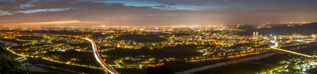 Taipei City from Kite Hill at Night