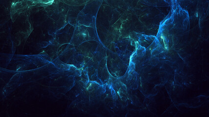 3D rendering abstract multicolor fractal light background