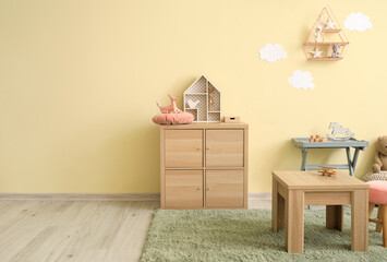 Interior of modern room in kindergarten