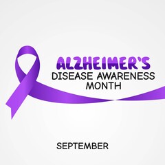 Fototapeta premium World Alzheimer Diseases awareness month vector illustration