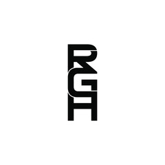 rgh letter original monogram logo design