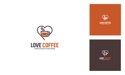 Love Coffee Logo Design