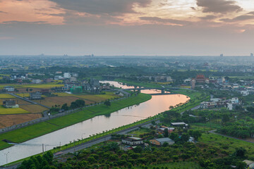 Lanyang Plain at Sunrise, Yilan, Taiwan