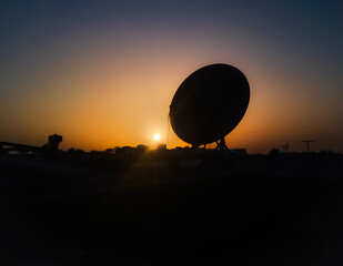 satellite dish on the roof