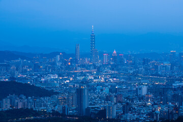 Taipei 101 Street View at Night