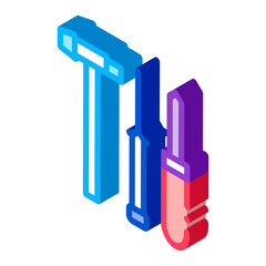 watch repair fixing instrument icon vector. isometric watch repair fixing instrument sign. color isolated symbol illustration