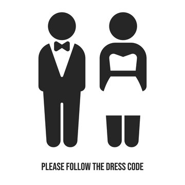 semi formal dress code icon