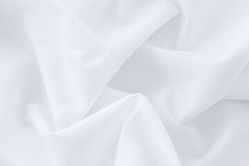 Obraz premium natural white fabric linen texture for design. sackcloth textured backdrop. White Canvas for Background.