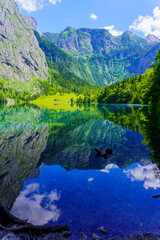 Naklejka na ściany i meble reflection lake in the mountains