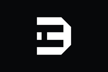 Minimal Innovative Initial DH logo and HD logo. Letter DH HD creative elegant Monogram. Premium Business logo icon. White color on black background