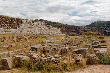 Ruiny Sacsayhuaman, twierdzy Inków na wzgórzu nad Cuzco