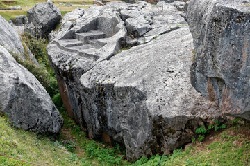 Ruiny Sacsayhuaman, twierdzy Inków na wzgórzu nad Cuzco