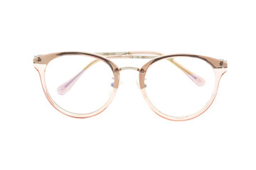 Pink frame clear glasses