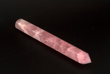 pink quartz in studio