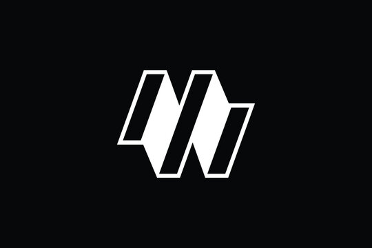 Minimal Innovative Initial MW logo and WM logo. Letter WM MW creative elegant Monogram. Premium Business logo icon. White color on black background