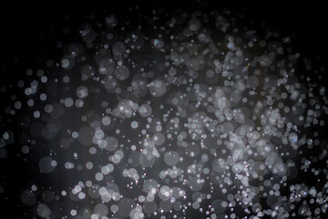 Obraz premium Abstract black bokeh