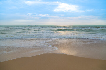 Sand wave at the beach