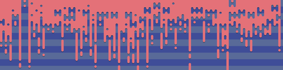 Abstract Rounded Color Lines halftone transition background illustration