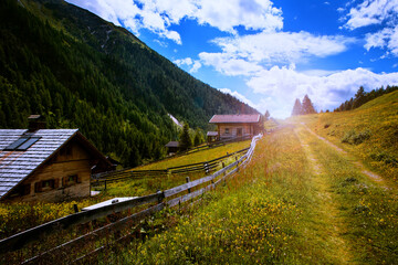 Obraz na płótnie Canvas Hiking in Austria with amazing view. Beautiful mountings.