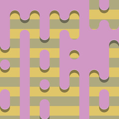 Abstract Rounded Color Lines halftone transition background illustration