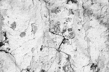 Texture of a concrete wall with cracks and scratches which can be used as a background