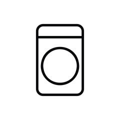Washing Machine, Laundry Icon Logo Vector Isolated. Furniture and Household Icon Set. Editable Stroke and Pixel Perfect.