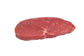 Generic Sirloin meat uncooked in white background