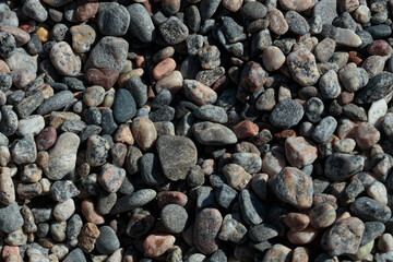 Full frame view of heap of pebbles