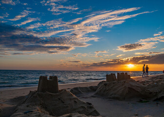 Saint-Jean-de-Monts  sunset at the beach