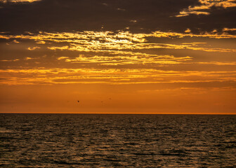 Fototapeta premium Saint-Jean-de-Monts sunset at the beach