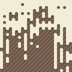 Abstract Rounded Color Lines halftone transition background illustration