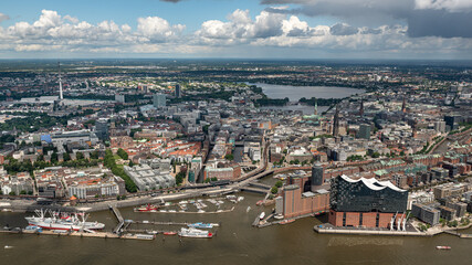 Downtown Hamburg Skyline