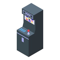 Video games habit icon. Isometric of video games habit vector icon for web design isolated on white background