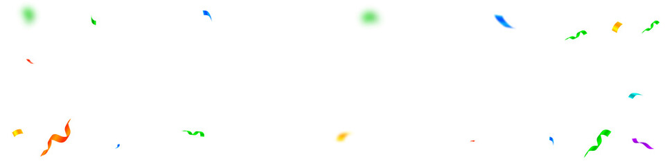 Streamers and confetti. Colorful streamers tinsel 