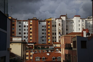 Apartment blocks in the city of Bilbao