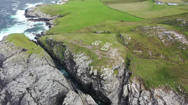 Flying above Malin Head in County Donegal - Ireland