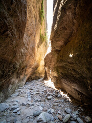 Canyon and gorge at Valli Cupe Natural Regional Reserve (Dark Valleys). Sersale, Catanzaro, Calabria, Italy