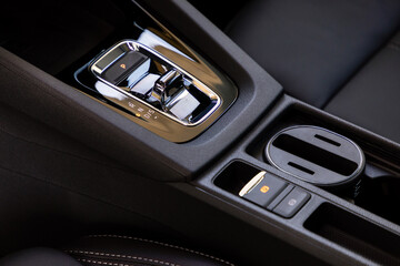 Gear shift in new modern car