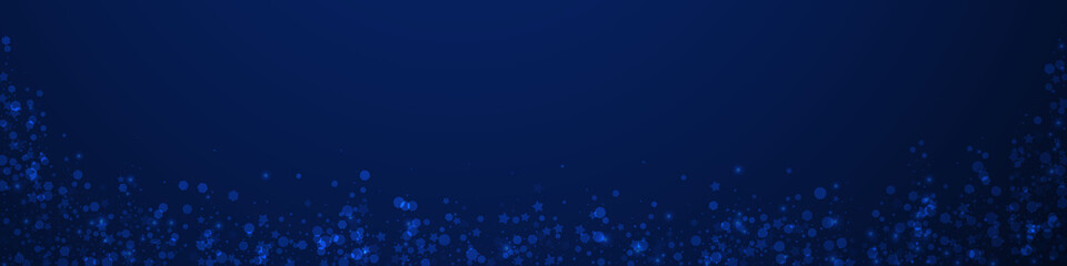 Obraz premium Magic stars Christmas background. Subtle flying sn