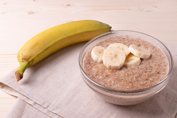 morning natural oat granola cooked porridge