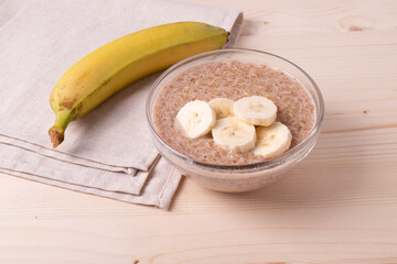 morning natural oat granola cooked porridge