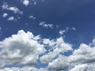 blue sky with clouds