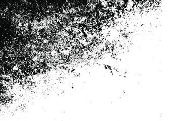 Grainy abstract distressed texture on white background. Vector Illustration. Black isolated on white. EPS10.
