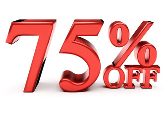75 percent off discount sale